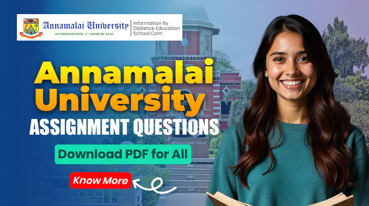 Annamalai University Assignment Questions paper