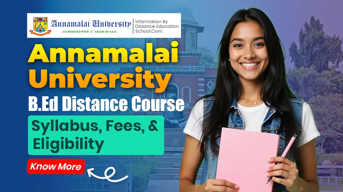 Annamalai University B.Ed Distance Course