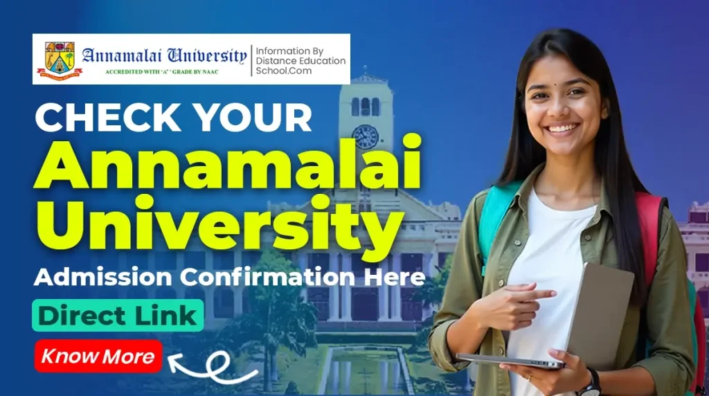 Annamalai University Admission Confirmation