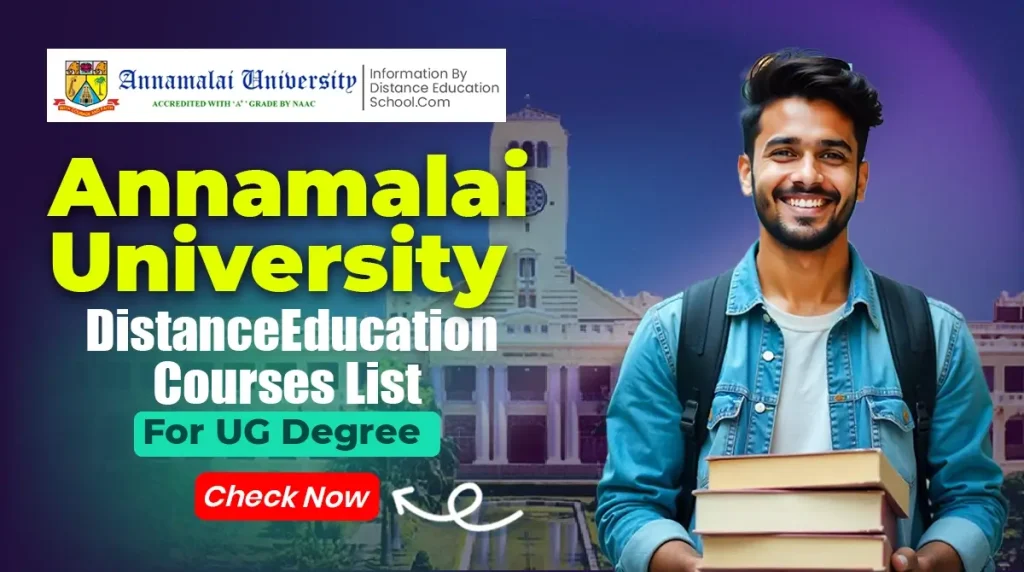 Annamalai University distance education courses list