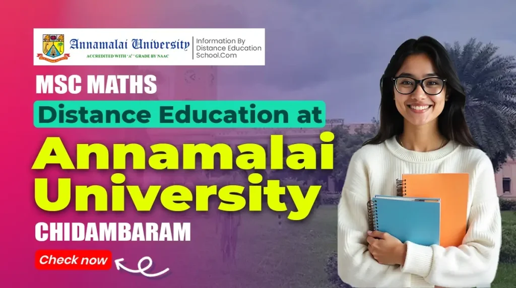 MSC Maths Distance Education at Annamalai University
