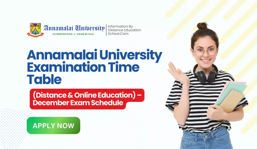 Annamalai University Examination Time Table