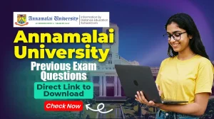 Annamalai University Previous Exam Questions