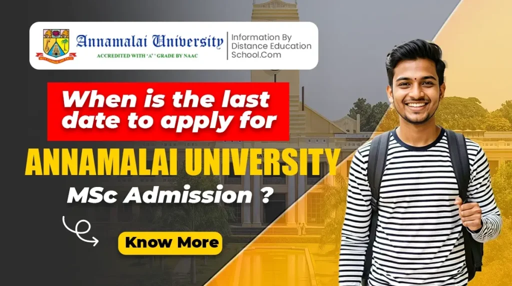 Annamalai University MSc Admission