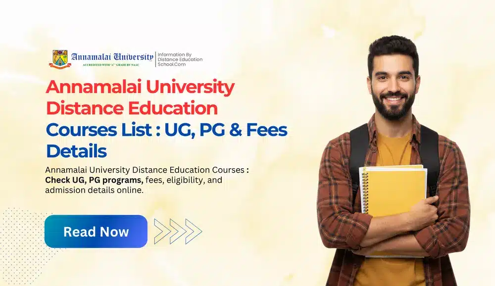 Annamalai University Distance Education Courses List