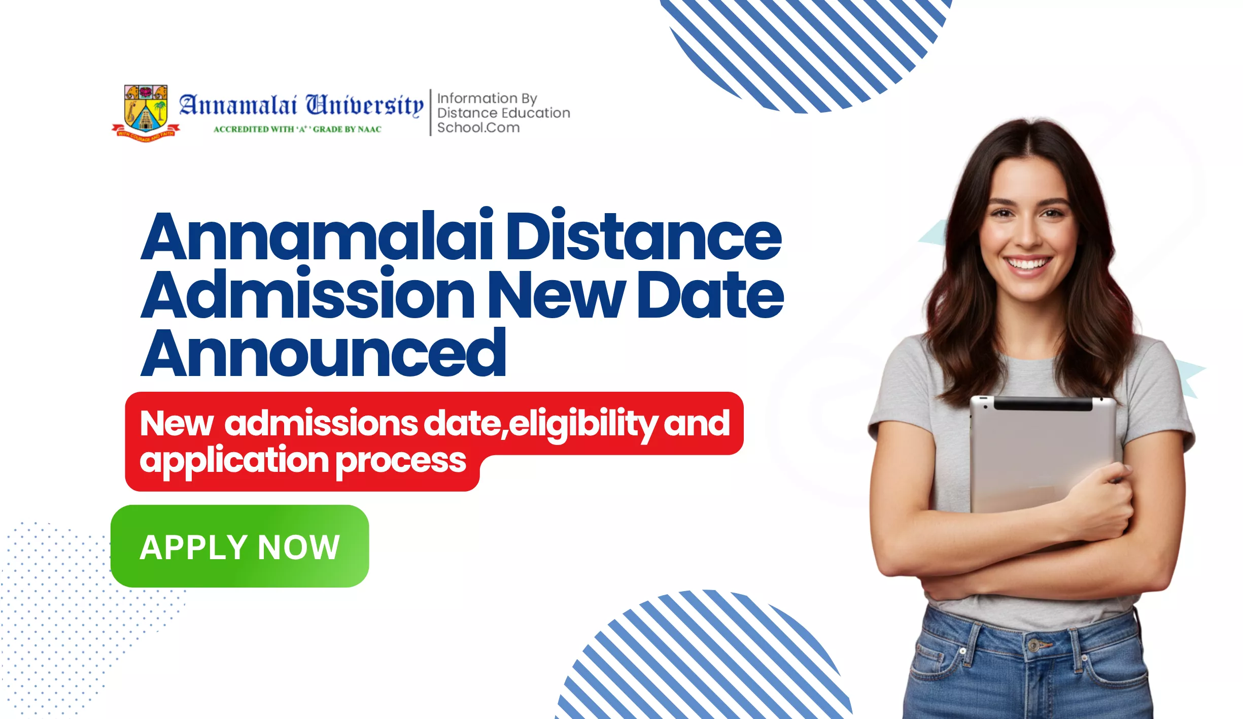 new admission date of annamalai university