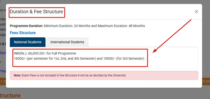 IGNOU Distance MBA Fees