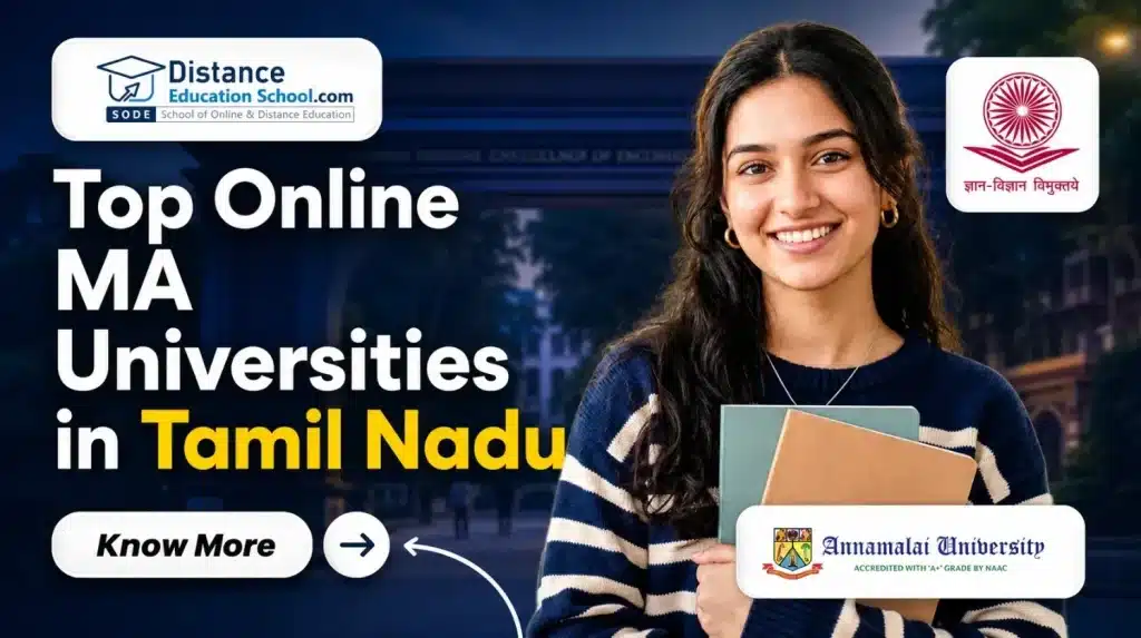 Top Online MA Universities in Tamil Nadu